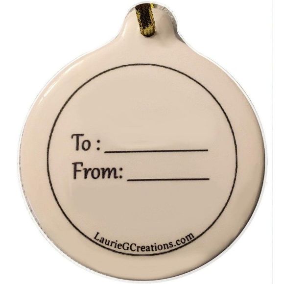 Footprints in the Sand Porcelain Ornament Gift Box - Picture 2 of 2